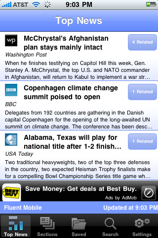 Fluent News (iPhone app)