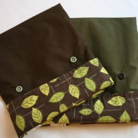 ~leaves~ sandwich/snack bags <br> set of 2