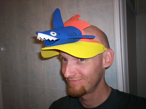 umm, do you know you have a shark on your head?