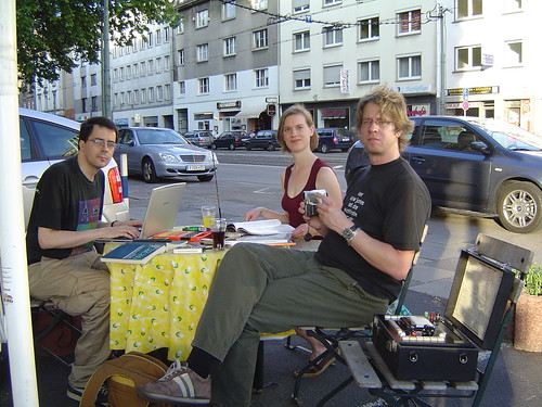Gruppenfoto Thing Frankfurt am Güterplatz. Juni 2004