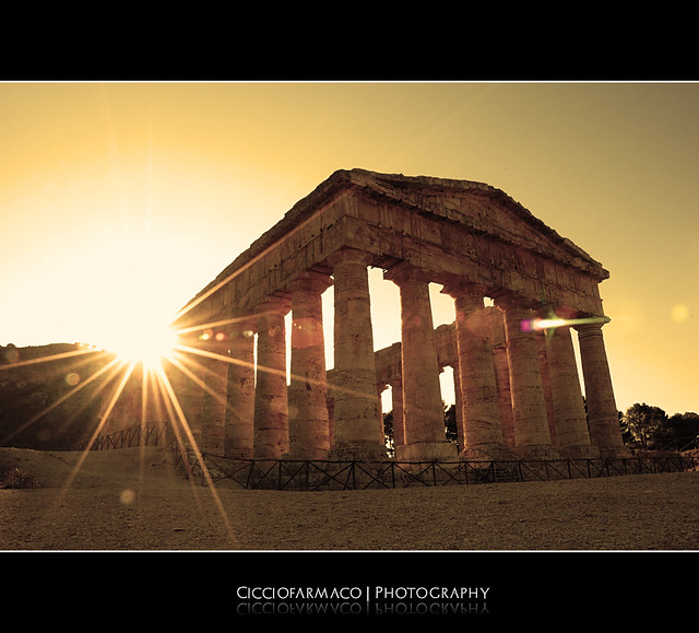 Segesta - Greek Temple backlight