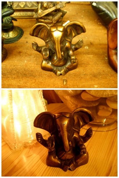 My little Ganesha, from the Indian Sculpture Park gift shop