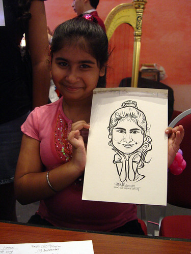 Caricature live sketching for Marina Square X'mas Tenants Gathering 2009 - 16