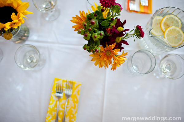 Flowers and Napkins