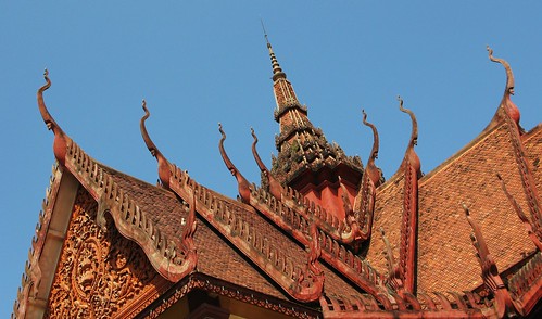 Roof of the at the National Museum - Phnom Penh, Cambodia