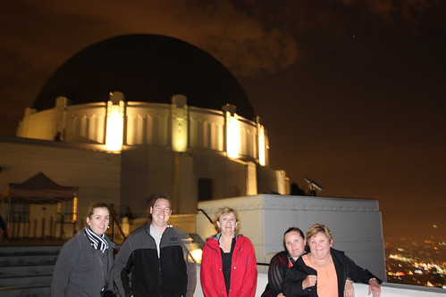 Kelly, Mat, Madonna, Fiona and Sue at Griffith Observatory