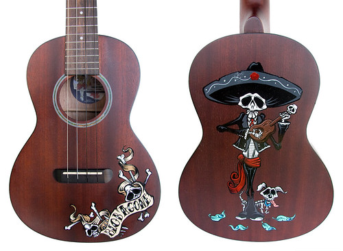 day of the dead mexico tattoo. Day of the Dead Art -- Ukulele