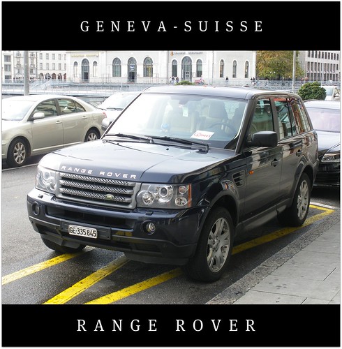 Excellent new Range Rover SUV in Geneva - Switzerland - The perfect shot! 02/11/2009 - Gentleman's delight!