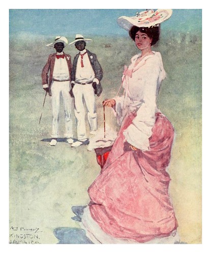 030- Una mulata en un hipodromo de Jamaica-The West Indies 1905- Ilustrations Archibald Stevenson Forrest