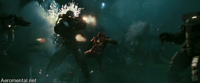 Iron Man 2 Trailer 2 War Machine Shooting