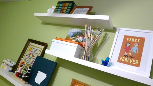 Second Shelf in Craft Room