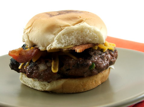 Bacon and Cheese Jalapeno Onion Burger