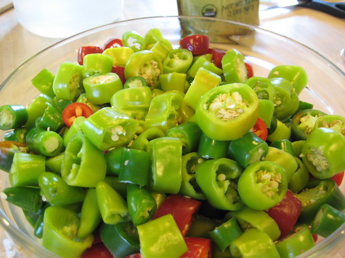 bowl of peppers