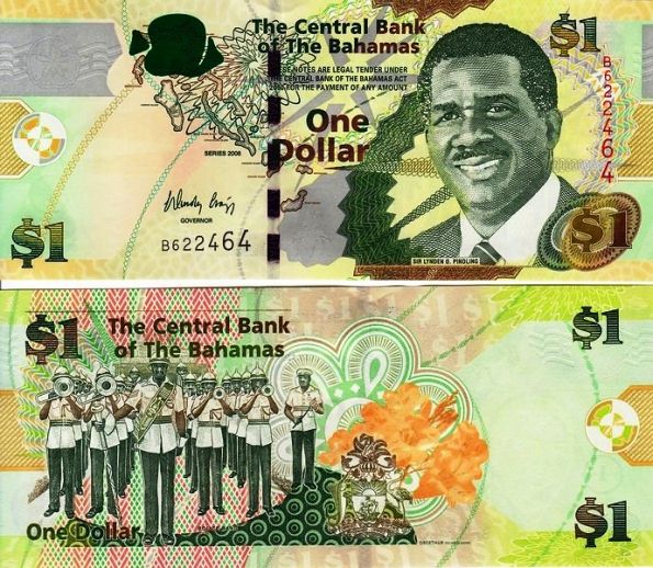 1 dolár Bahamy 2008