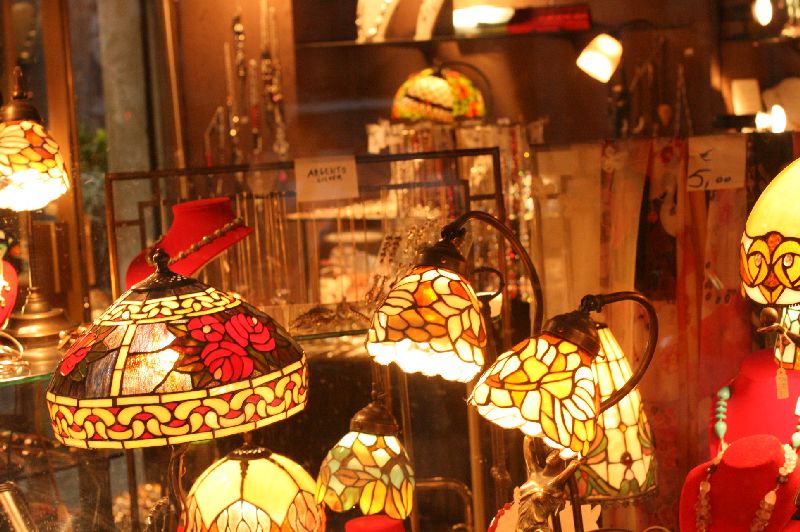Lamps in a Roman Shop Window