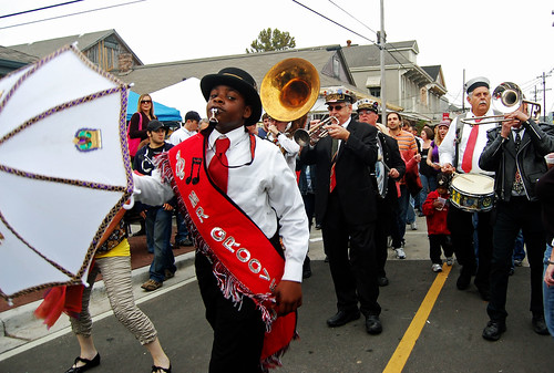 Parade and Second Line at 2009 PoBoy Festival