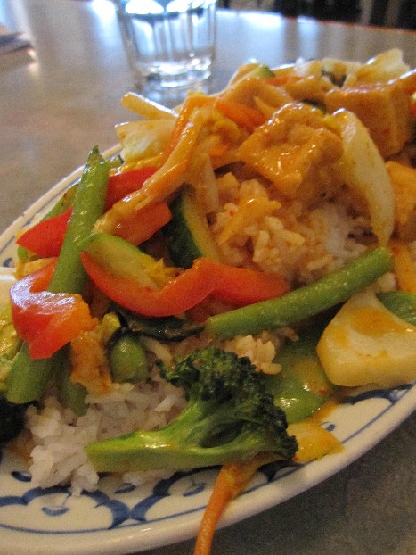 Khang Phet Vegetable Over Steamed Rice