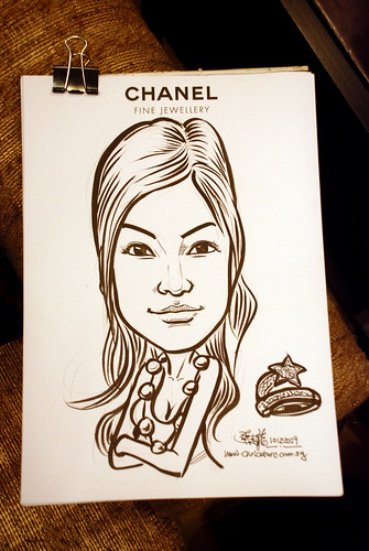 Caricature live sketching for Chanel Day 1 - 7