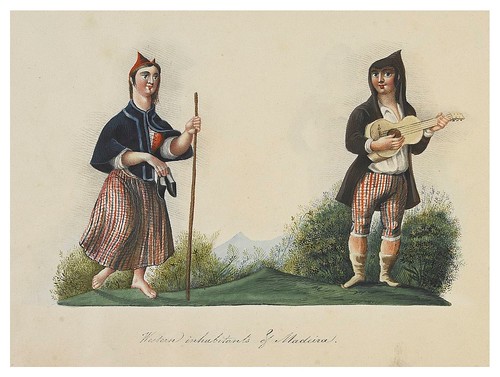 012- Habitantes del Oeste de Madeira-Picturesque review of the costume of the portuguese 1836