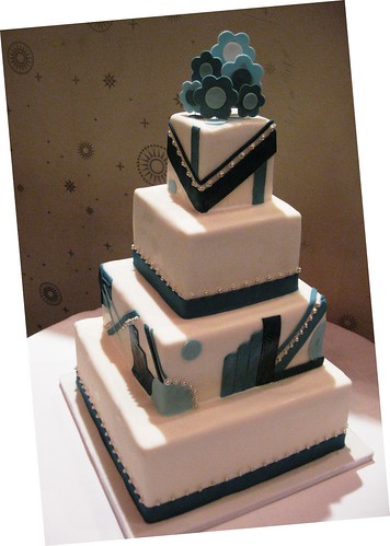 art deco wedding cake designs