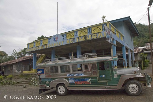 Nueva Vizcaya Jeepney in front of the Imugan Barangay Hall