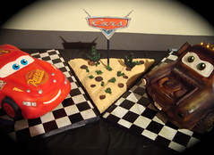 Cars cake by debbiedoescakes