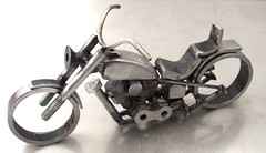 Tig Welded Sculpture Harley Davidson 1991 Custom Softail (8)