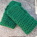 Crocheted Green handwarmers