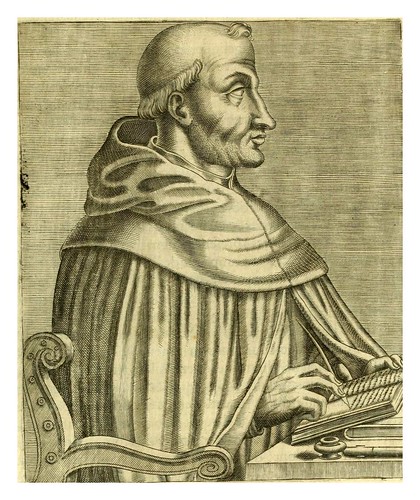 017-Santo Tomas de Aquino-Les vrais pourtraits et vies des hommes illustres grecz, latins et payens 1584-André Thevet