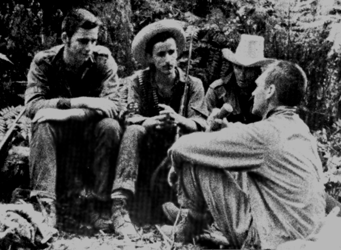 Taber interviews American rebels, Cuba 1957