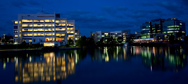 Business park reflections. (1)