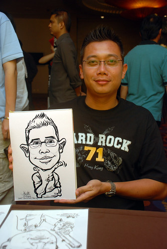 Caricature live sketching for Standard Chartered Bank - 7