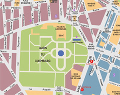 plan of le Jardin du Luxembourg (via TravelWithTerry.com)