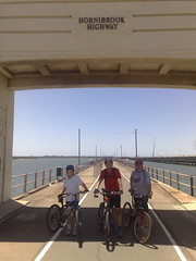 Riding on the Old Hornibrook Bridge