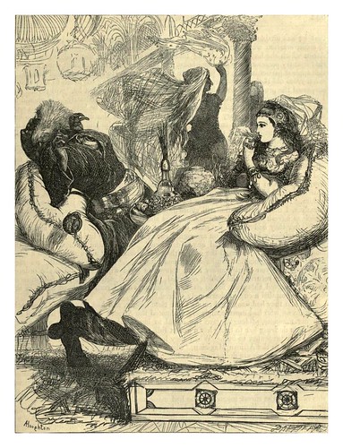 026-Muerte del mago africano-A.B. Hougston-Dalziel's Illustrated Arabian nights' entertainments (1865)