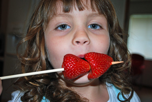 Eating Strawberries