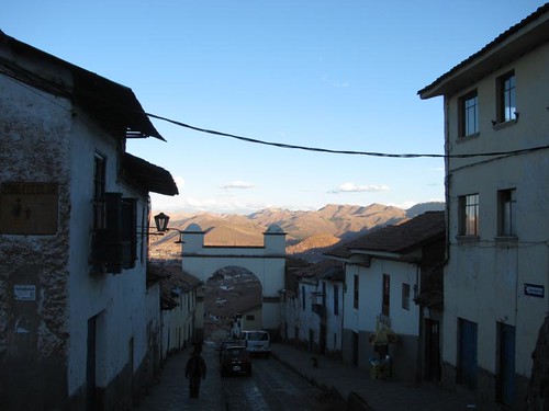 looking down into cusco