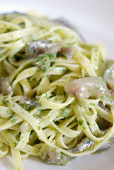 tagliatellini with anchovies and salsa verde© by Haalo