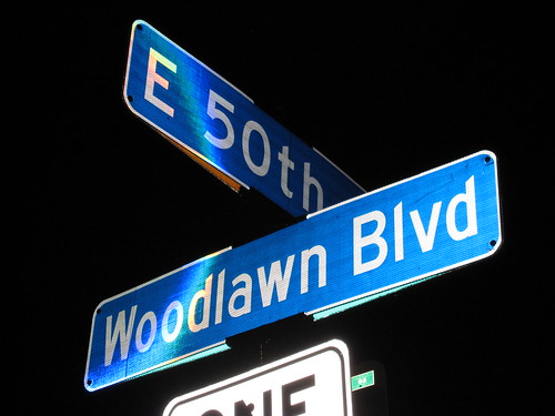 E 50th St at Woodlawn Blvd
