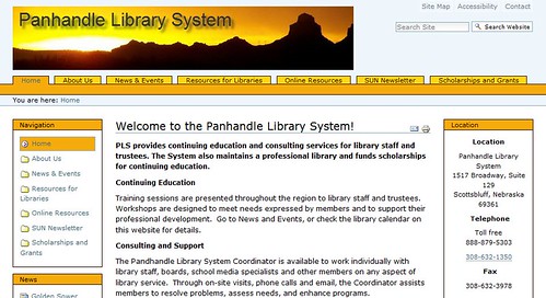 The new Panhandle Library System Web site