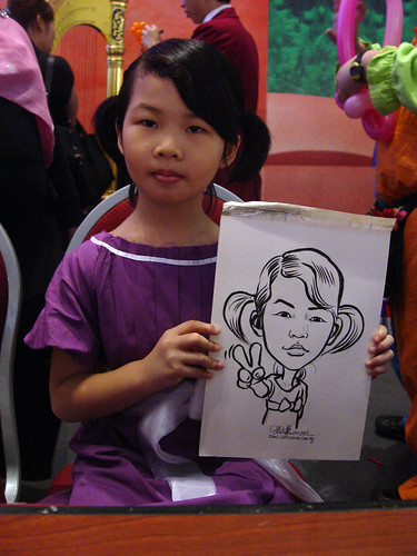 Caricature live sketching for Marina Square X'mas Tenants Gathering 2009 - 13