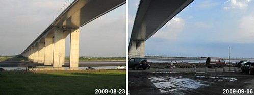 Gaoping Riverside, Before and After Typhoon Moroak