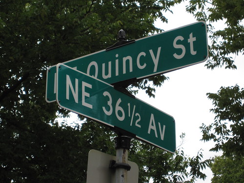 NE 36 1/2 Av at NE Quincy St