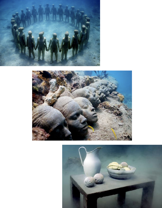 Esculturas submarinas en la isla de Granada p58743