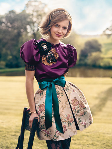 Emma Watson modela Teen Vogue