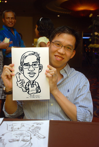 Caricature live sketching for Standard Chartered Bank - 8