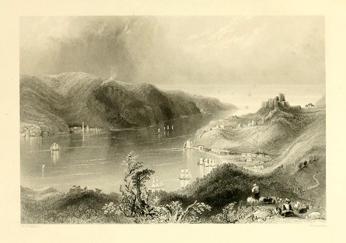 019- Entrada al Mar Negro-Las bellezas del Bosforo 1838-W.H. Bartlett