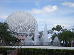 Epcot Center and Fountain