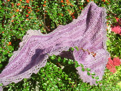 purple shawl