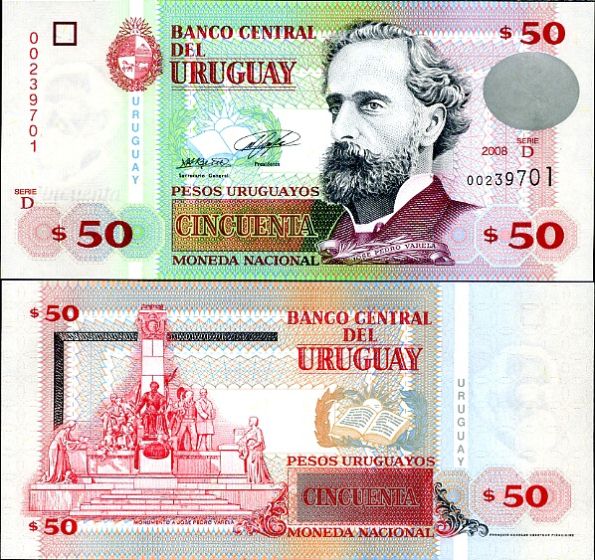 50 Pesos Uruguayos Uruguay 2008